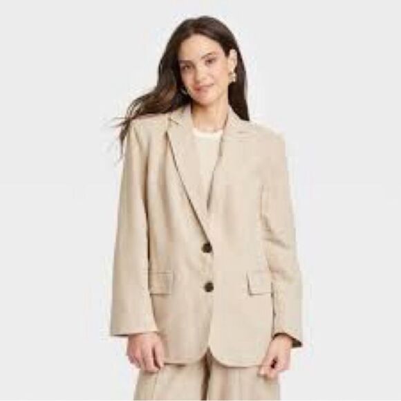 A New Day Beige Women's Blazer - Picture 1 of 5